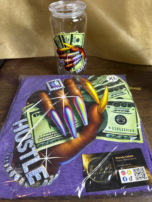 Hustle Money T-shirt & Cup Set 2